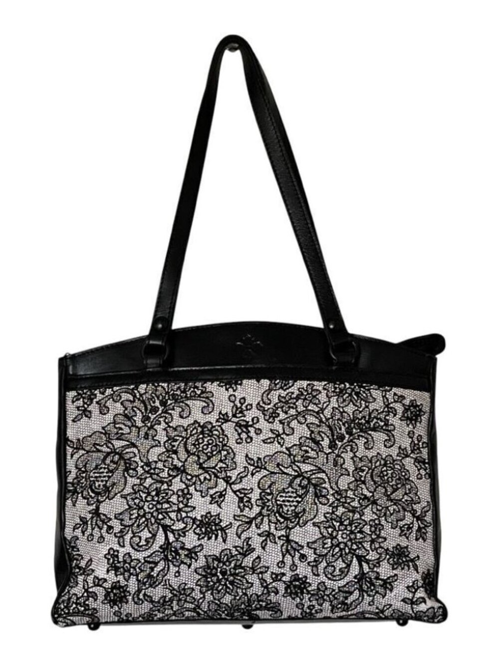 Patricia Nash Poppy Floral Inner Pockets Double Handle Travel Tote Bag